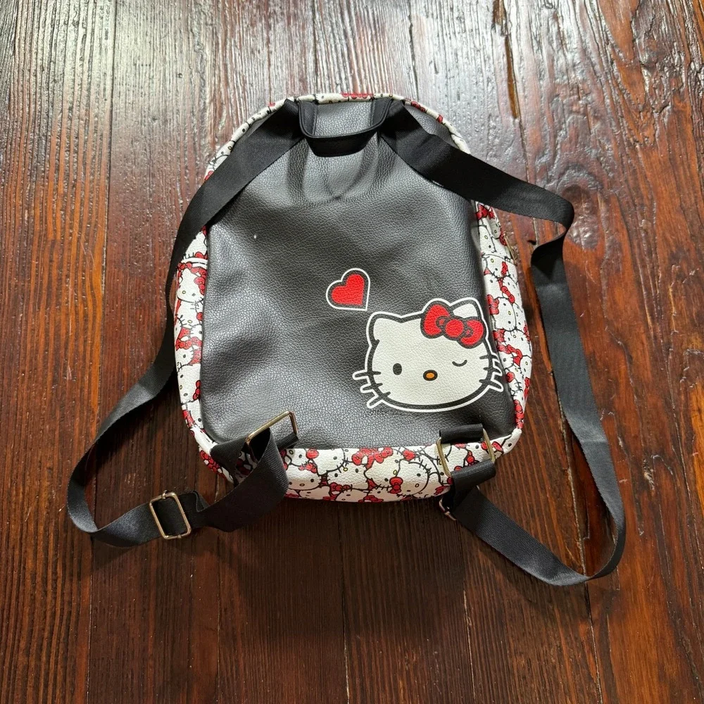 Hello Kitty‎ Mini Backpack Sanrio White Red AOP Zipper